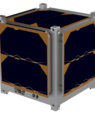 Illustration af 1U-CubeSat lavet af Space Inventor